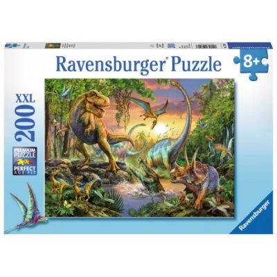 Ravensburger- XXL Świat dinozaurów , 200 elementów