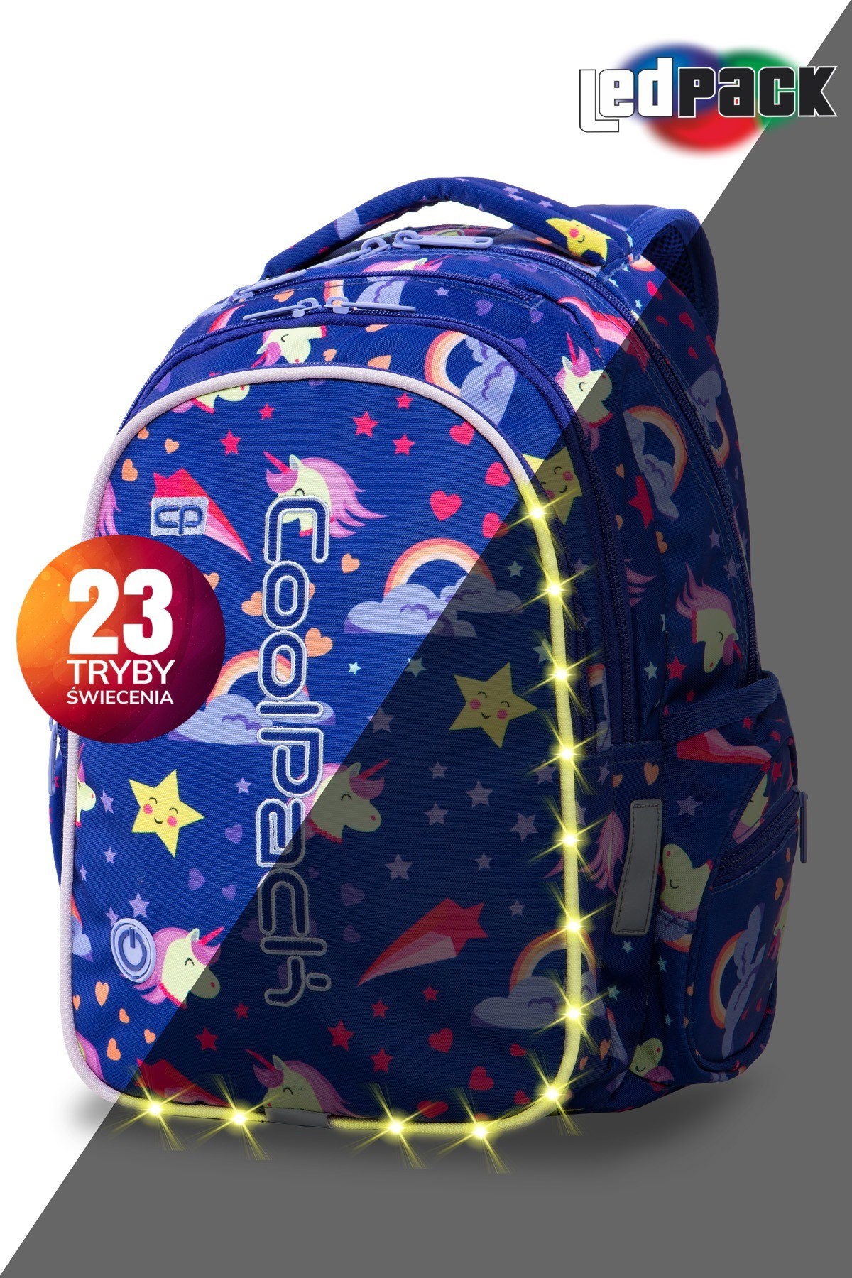 Plecak CoolPack Strike S Unicorns LED - obrazek 2