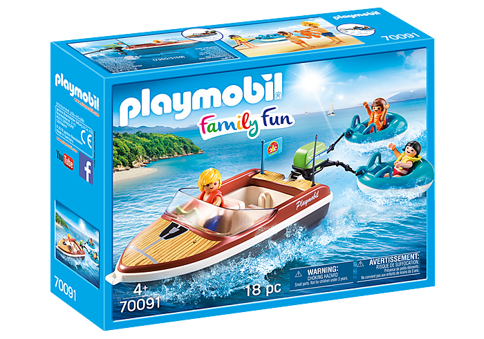 PLAYMOBIL 70091 Łódź motorowa z pontonami
