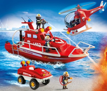 PLAYMOBIL 9503 Straż pożarna z motorem podwodnym - obrazek 3