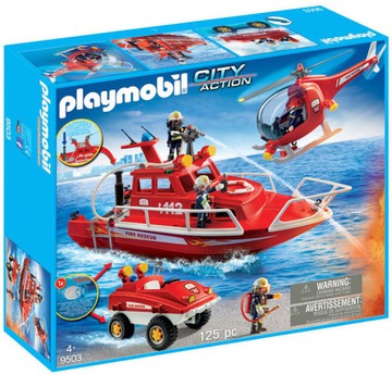 PLAYMOBIL 9503 Straż pożarna z motorem podwodnym