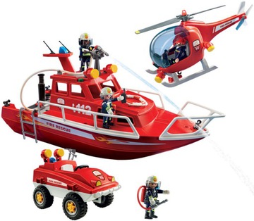 PLAYMOBIL 9503 Straż pożarna z motorem podwodnym - obrazek 2