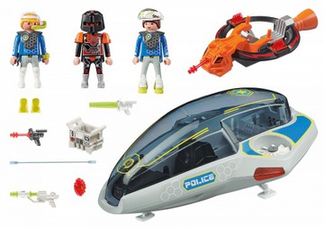 PLAYMOBIL 70019 Galaxy Police Szybowiec Policyjny - obrazek 3