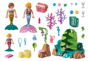Playmobil 70368 Koralowy salon syrenek - obrazek 3