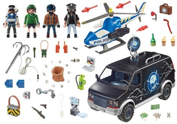 Playmobil 70575 Policyjny helikopter Pościg za uciekającym samochodem - obrazek 2
