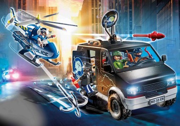 Playmobil 70575 Policyjny helikopter Pościg za uciekającym samochodem - obrazek 3