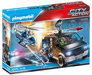 Playmobil 70575 Policyjny helikopter Pościg za uciekającym samochodem