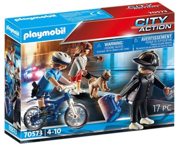 Playmobil 70573 Policyjny rower Pościg za kieszonkowcem