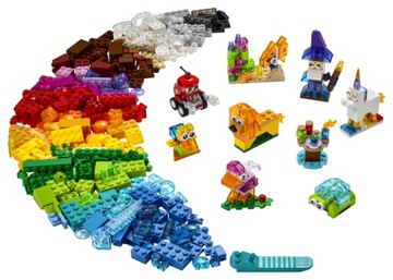 LEGO CLASSIC 11013 Kreatywne przezroczyste klocki - obrazek 2