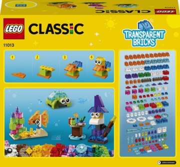 LEGO CLASSIC 11013 Kreatywne przezroczyste klocki - obrazek 3