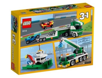 LEGO 31113 CREATOR Laweta z wyścigówkami - obrazek 3