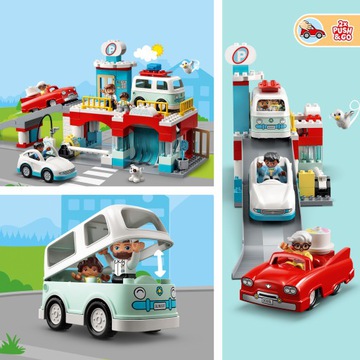LEGO 10948 DUPLO Parking piętrowy i myjnia samochodowa - obrazek 3