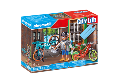 PLAYMOBIL 70674 Zestaw upominkowy "Serwis rowerów"