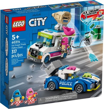 LEGO 60314 CITY Policyjny pościg za furgonetką z lodami