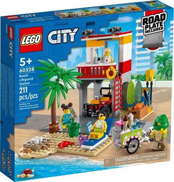 LEGO 60328 CITY Stanowisko ratownicze na plaży