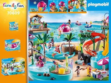 PLAYMOBIL 70609 Aqua Park ze zjeżdżalniami - obrazek 3