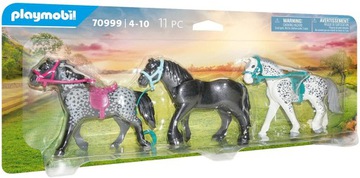 PLAYMOBIL 70999 Trzy konie: Fryz, knabstrup i koń andalu