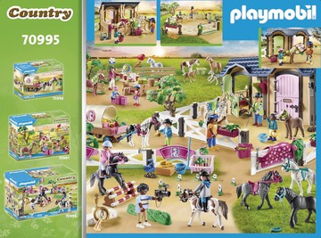 PLAYMOBIL 70995 Nauka jazdy konnej z boksami dla koni - obrazek 2