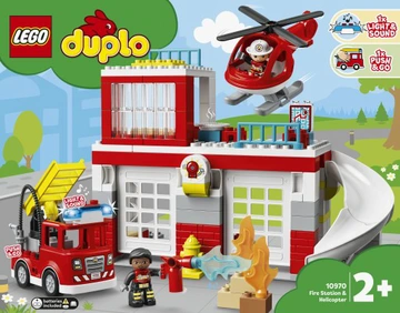 LEGO 10970 DUPLO  Remiza strażacka i helikopter