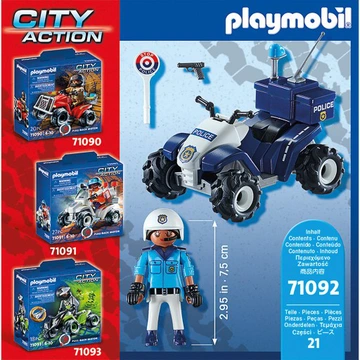 PLAYMOBIL 71092 Policyjny Speed Quad - obrazek 3