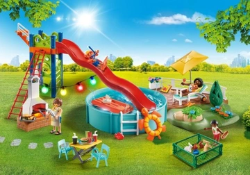 PLAYMOBIL 70987 Przyjęcie przy basenie ze zjeżdżalnią - obrazek 2