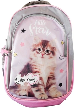 Plecak szkolny ST.RIGHT BPL-58 My Little Friend Grey Cat
