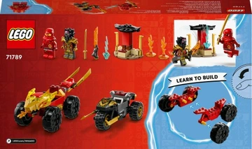 LEGO 71789 NINJAGO Bitwa samochodowo-motocyklowa między Kaiem a Rasem - obrazek 3