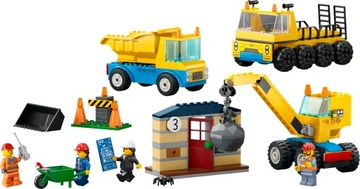 LEGO 60391 CITY Ciężarówki i dźwig z kulą wyburzeniową - obrazek 2