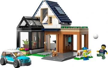 LEGO 60398 CITY Domek rodzinny i samochód elektryczny - obrazek 2