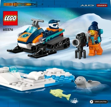 LEGO 60376 CITY Skuter śnieżny badacza Arktyki - obrazek 3