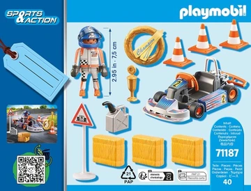 PLAYMOBIL 71187 Kierowca Kartingowy Zestaw Upominkowy - obrazek 3