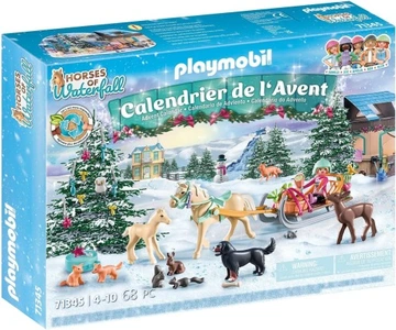 PLAYMOBIL 71345 Kalendarz adwentowy Konie: Świąteczny kulig
