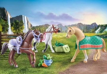 PLAYMOBIL 71356 3 konie: Morgan, Quarter Horse i Angloar - obrazek 3