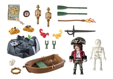 PLAYMOBIL 71254 Starter Pack Pirat z łodzią - obrazek 2