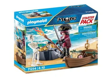 PLAYMOBIL 71254 Starter Pack Pirat z łodzią