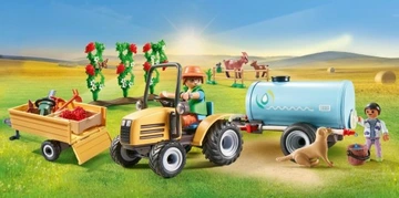 Playmobil 71442 Traktor z przyczepą i zbiornikiem na wodę - obrazek 2