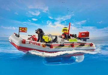 Playmobil 71464 Łódz straży pożarnej ze skuterem wodnym - obrazek 3
