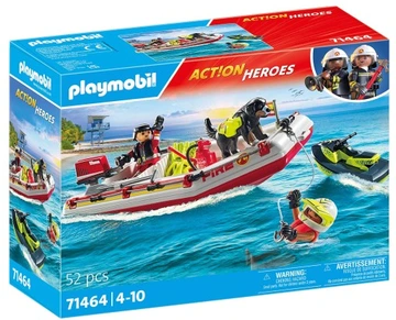 Playmobil 71464 Łódz straży pożarnej ze skuterem wodnym