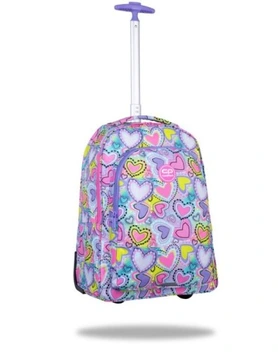 Plecak młodzieżowy na kółkach Alan Pastel Heart CoolPack