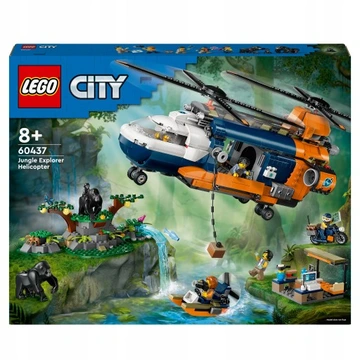 LEGO CITY 60437 Helikopter badaczy dżungli w bazie