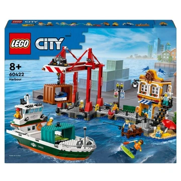 LEGO CITY 60422 Nadmorski port ze statkiem towarowym