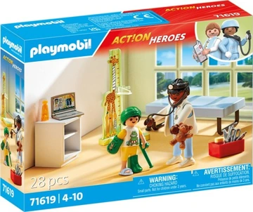 PLAYMOBIL 71619 Pediatra z pluszowym misiem