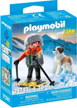PLAYMOBIL 71741 Narciarz z bernardynem