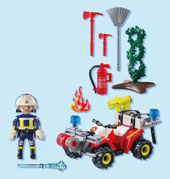PLAYMOBIL 71825 Quad straży pożarnej w akcji - obrazek 2