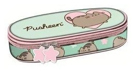Piórnik saszetka usztywniony z klapką Pusheen Mint