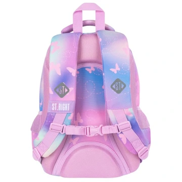 Plecak 3 komorowy Pink Butterflies St.Majewski - obrazek 3