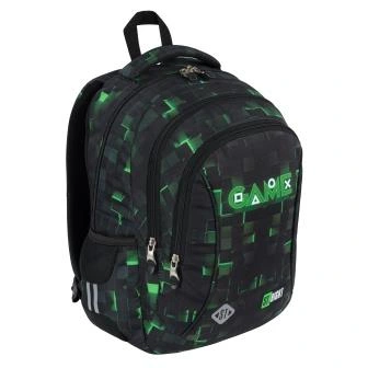 Plecak 3-komorowy BP77 Green Game St.Majewski - obrazek 2