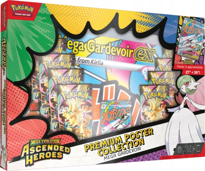 Zestaw pokemon TCG: Premium Poster Collection - Mega Gardevoir