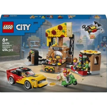 LEGO CITY 60496 Dostawa pizzy z pojazdami