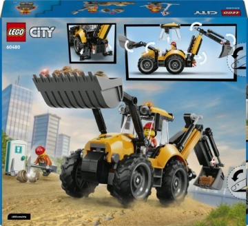 LEGO CITY 60480 Żółta koparko-ładowarka - obrazek 3